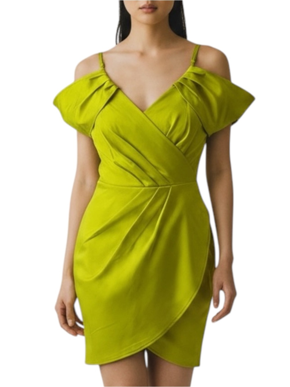 Club L London Chartreuse Dance Rave Party Mini Dress NWT Size 6